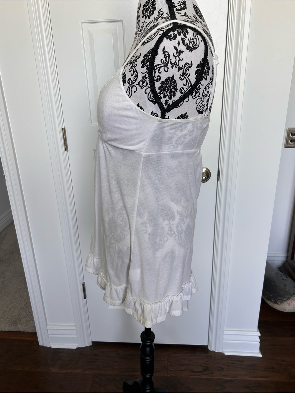 Y2K VTG Derek Heart sz Large baby doll top - Picture 2 of 7